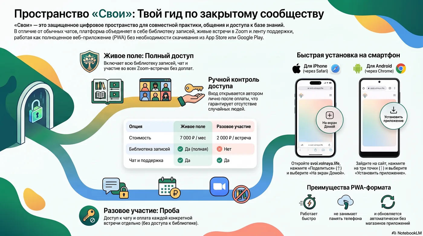 Гид по сообществу «Свои»